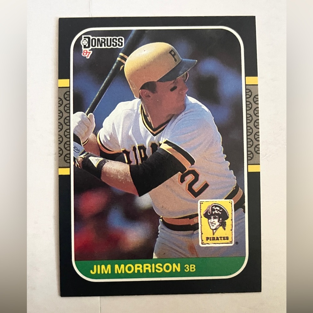 1987 Donruss - Jim Morrison #484 Pittsburgh Pirates Baseball Card NM - Picture 5 of 6
